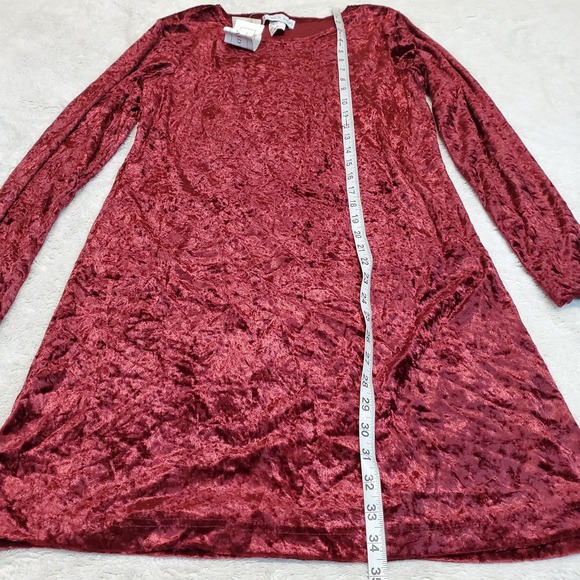 NWT Land N' Sea Red Velvet Dress Medium Whimsigoth Grunge Witchy Party Retro Y2K - Picture 6 of 7